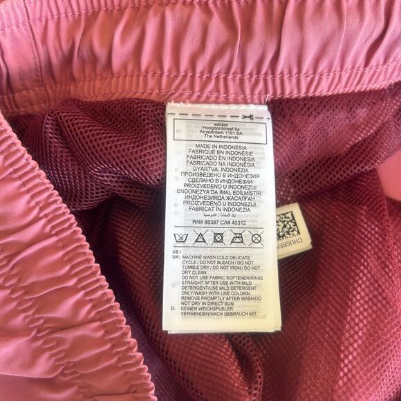 NWT Adidas Mens Pink Strata Short Length Solid Drawstring Swim Trunks Shorts 2XL - Picture 3 of 15